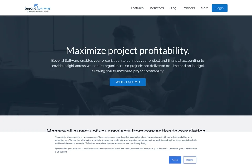 Landing page preview