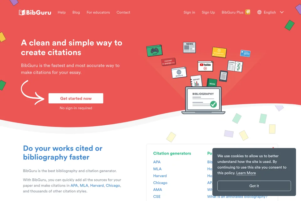 Landing page preview