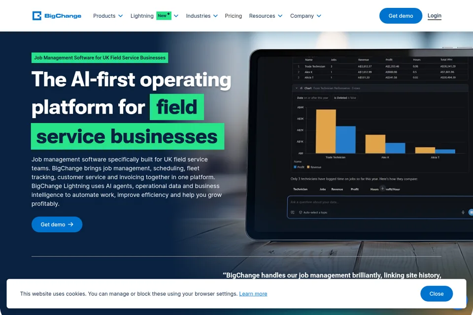 Landing page preview