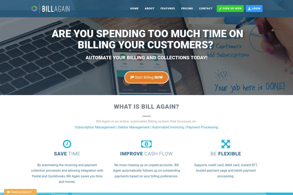 Landing page preview