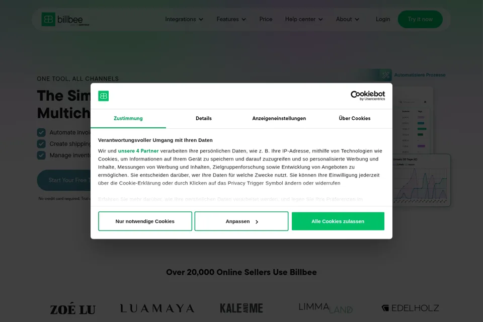 Landing page preview