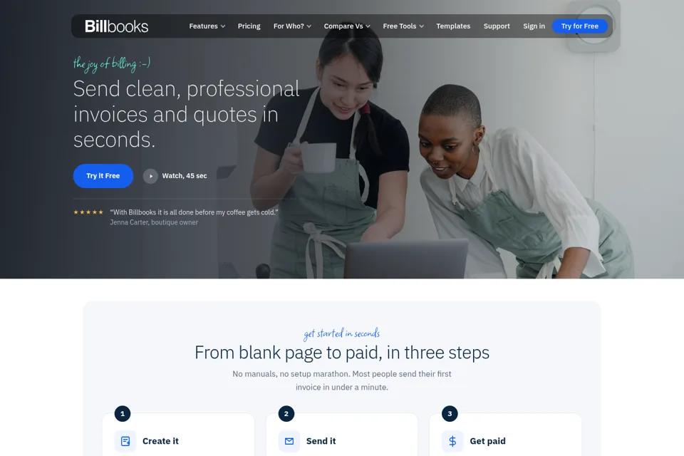 Landing page preview