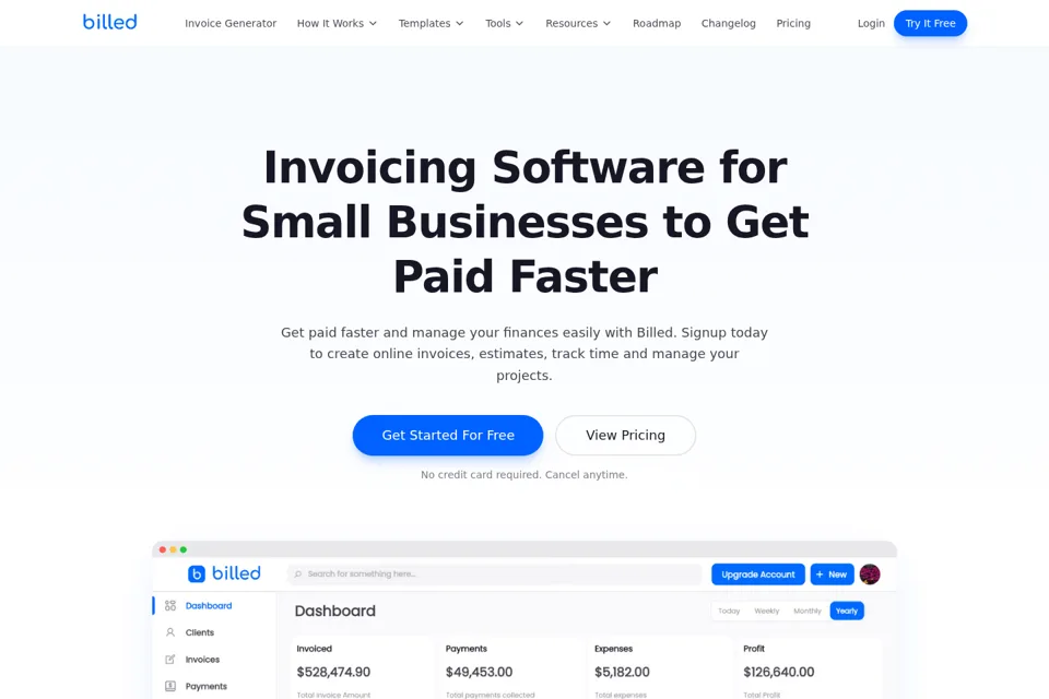 Landing page preview
