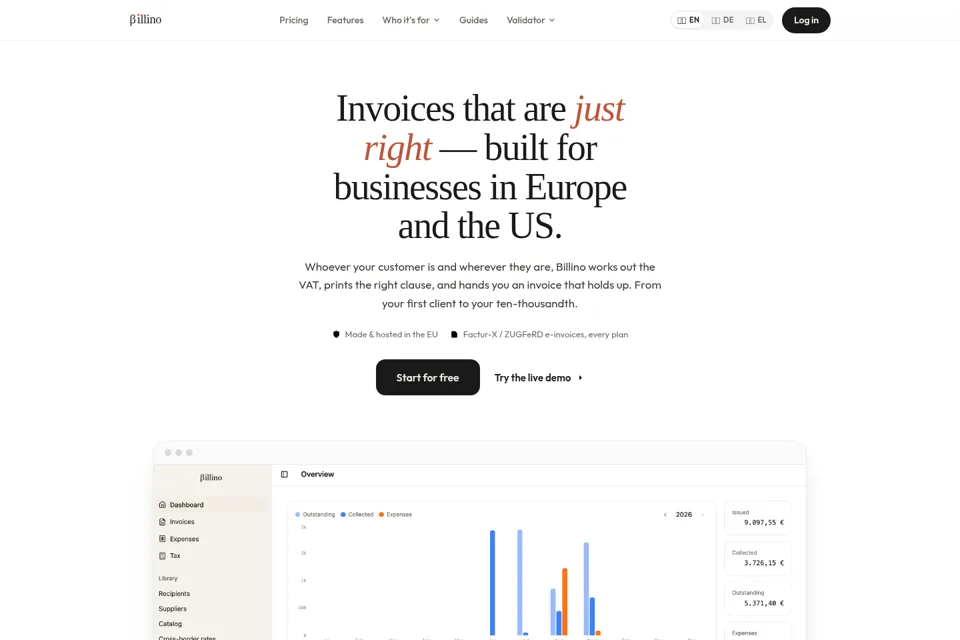 Landing page preview