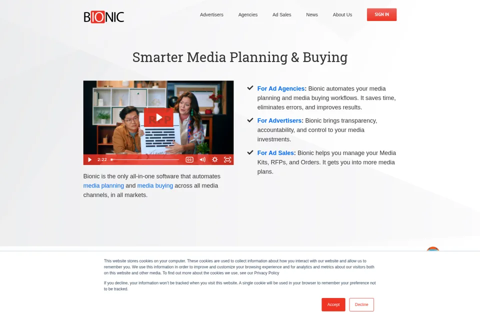 Landing page preview