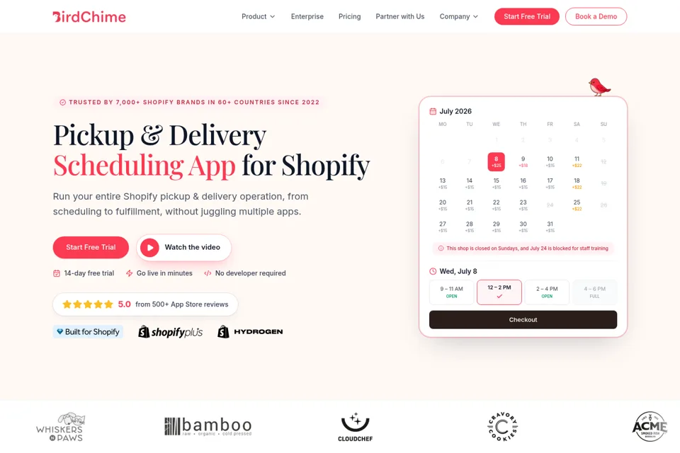 Landing page preview