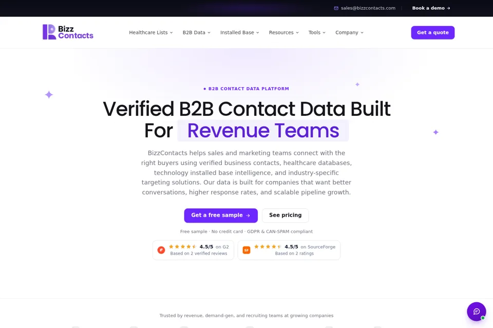 Landing page preview