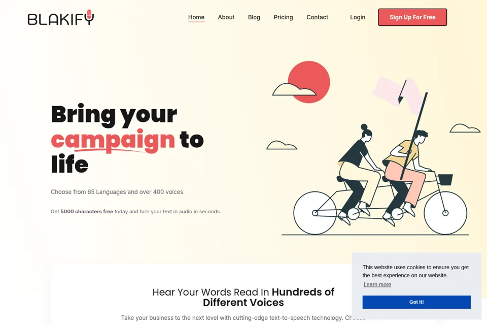 Landing page preview