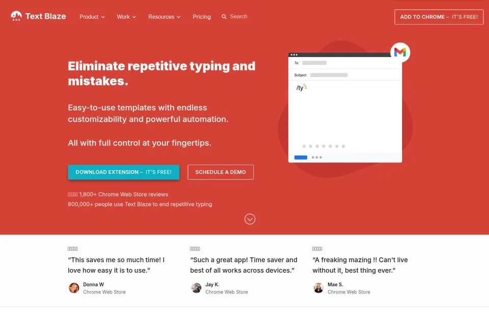Landing page preview