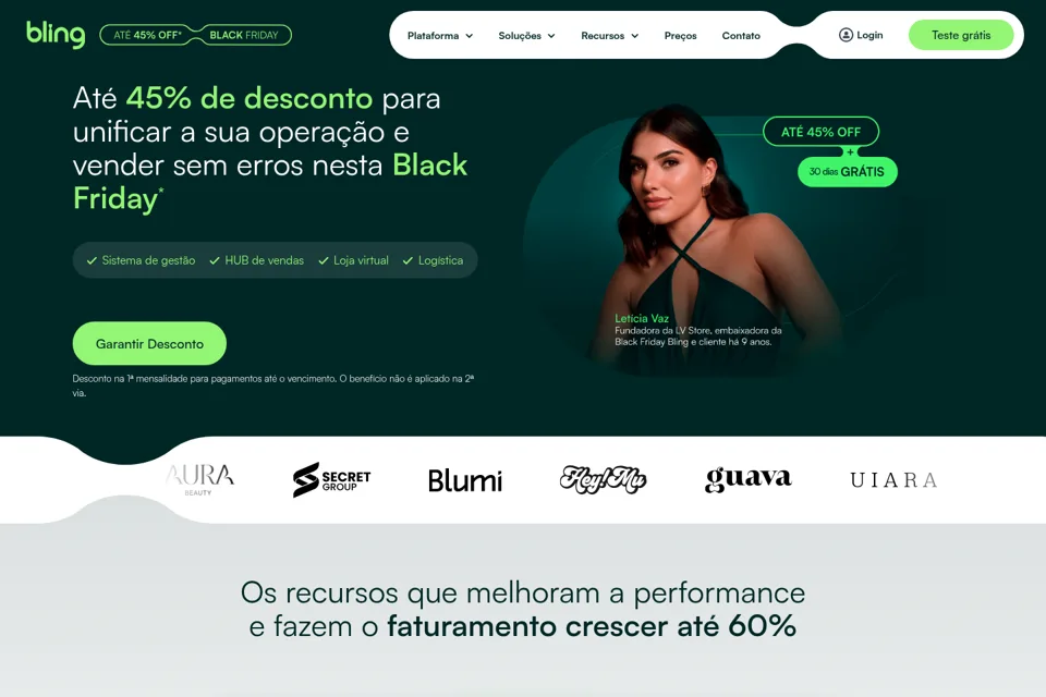 Landing page preview