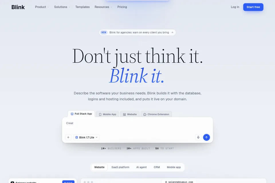 Landing page preview
