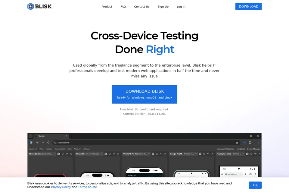 Landing page preview