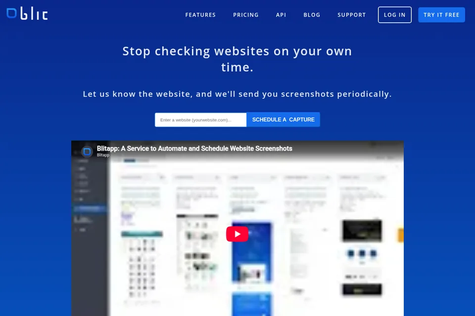 Landing page preview