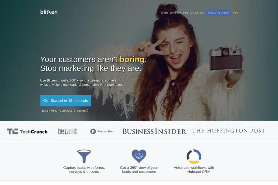 Landing page preview