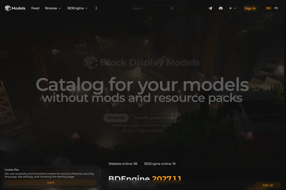 Landing page preview
