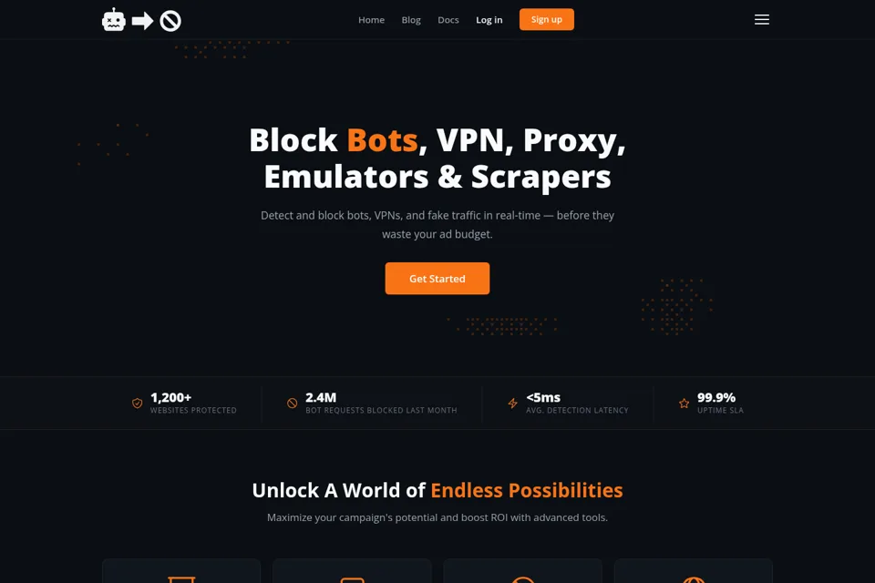 Landing page preview