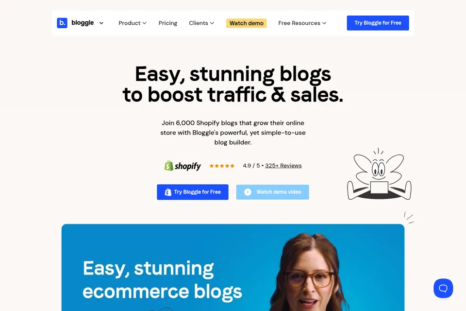 Landing page preview