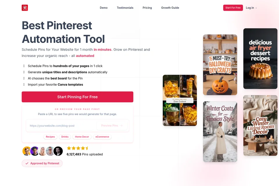 Landing page preview