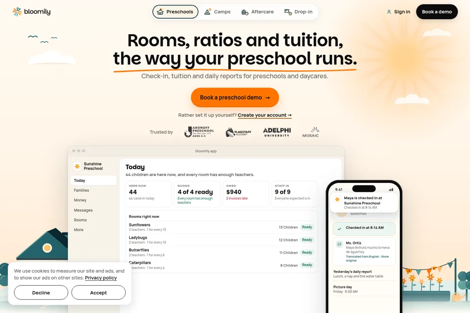 Landing page preview