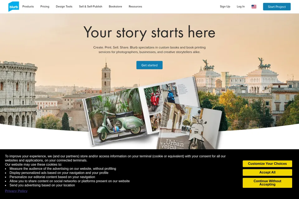 Landing page preview
