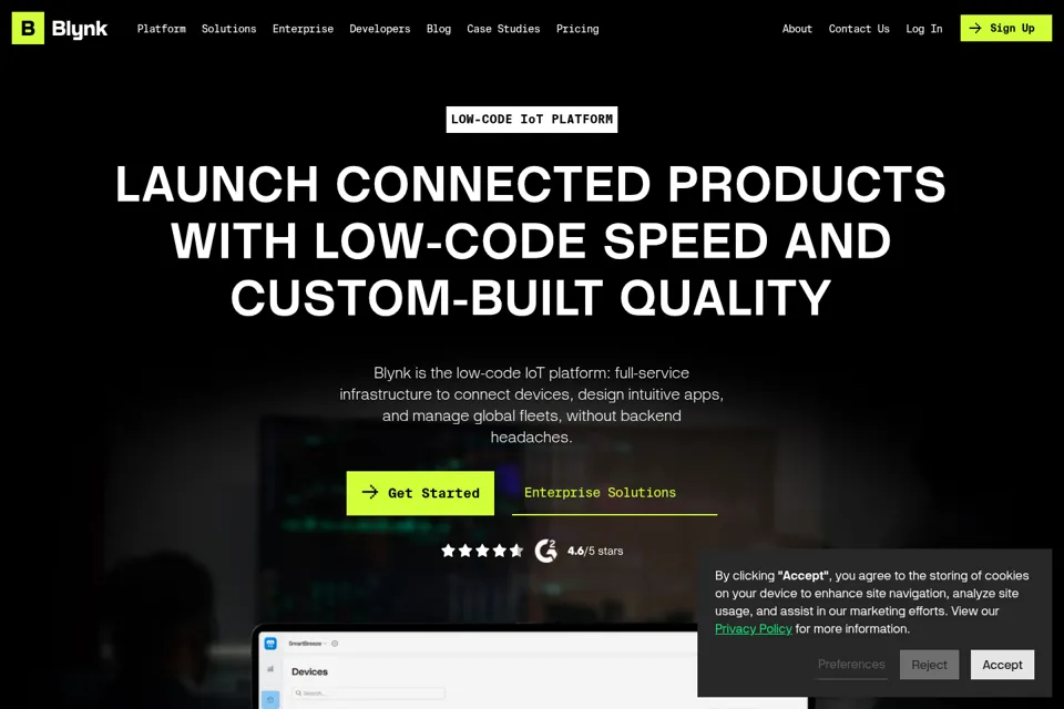 Landing page preview