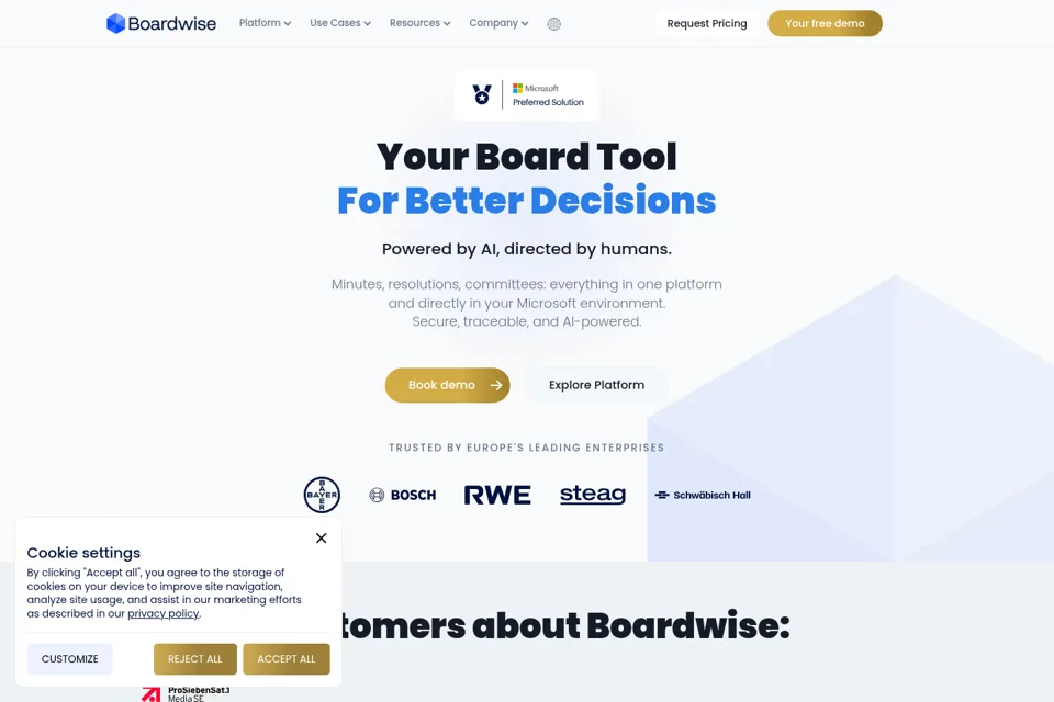 Landing page preview