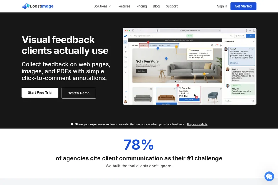 Landing page preview