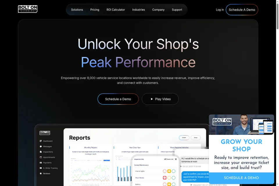 Landing page preview
