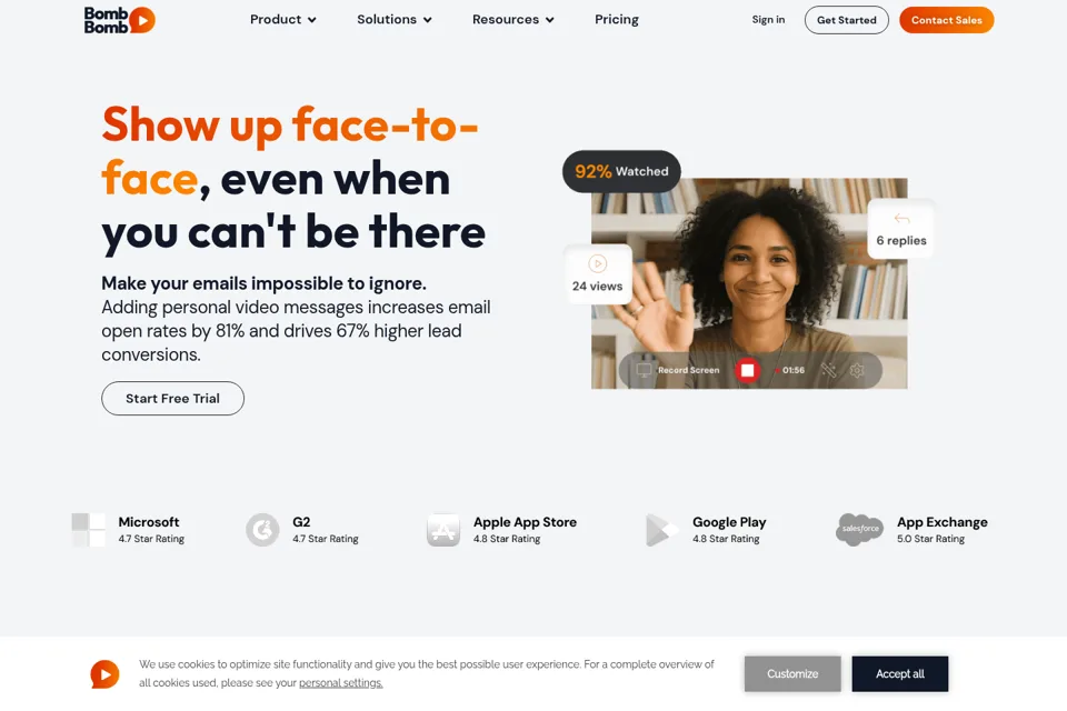 Landing page preview