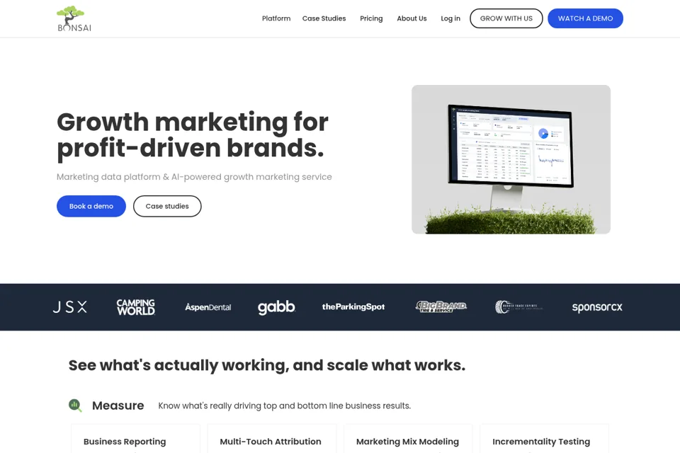 Landing page preview