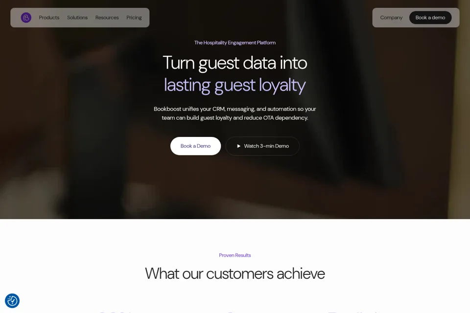 Landing page preview