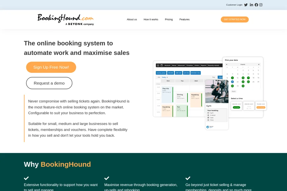 Landing page preview