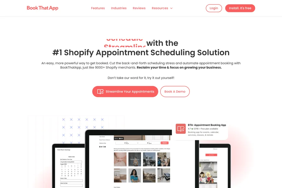 Landing page preview
