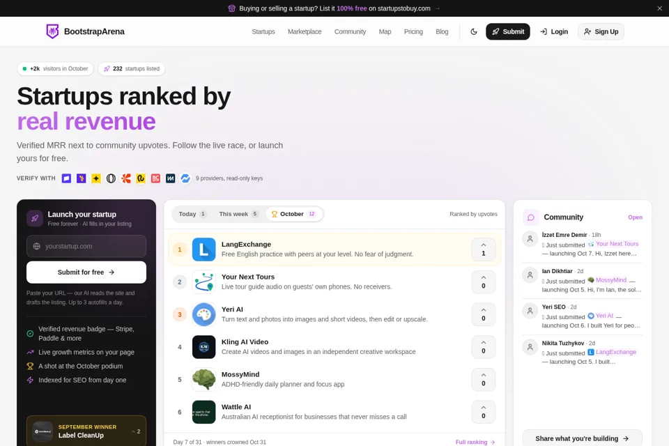 Landing page preview