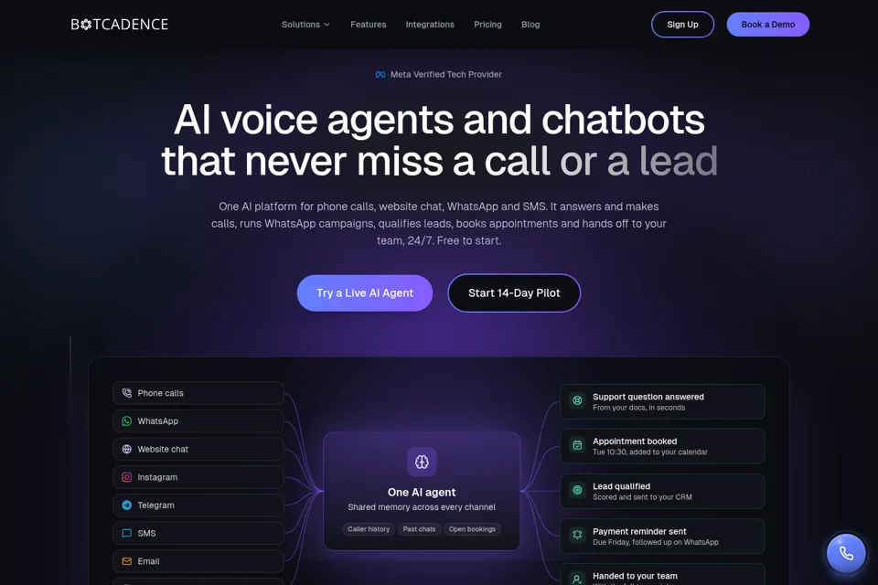 Landing page preview
