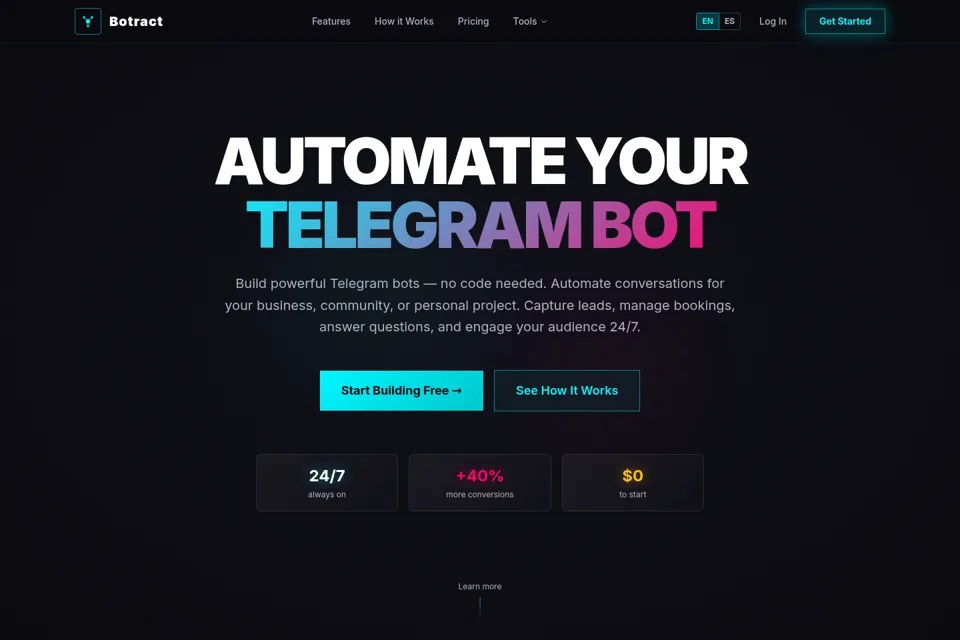 Landing page preview