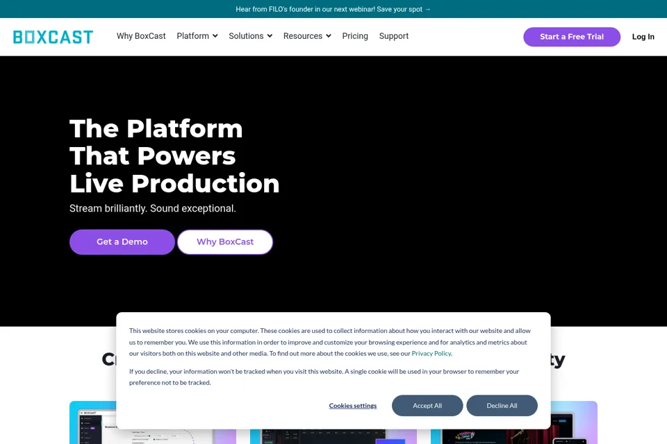 Landing page preview