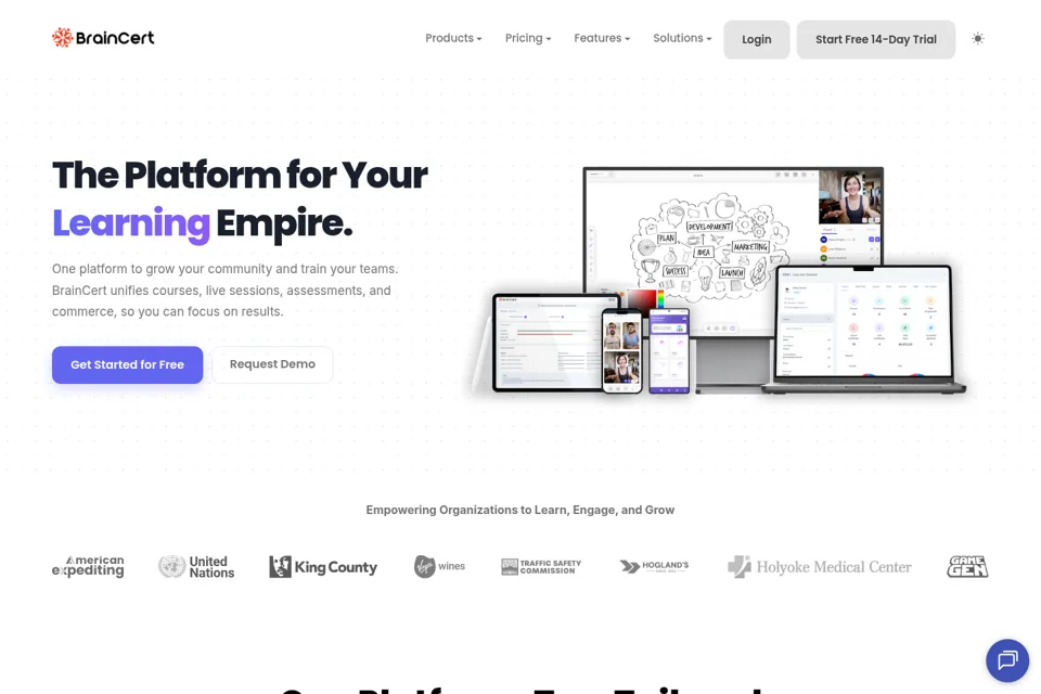 Landing page preview