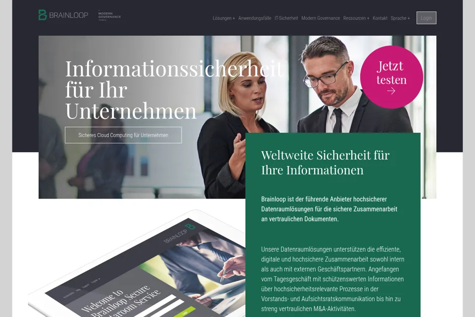 Landing page preview