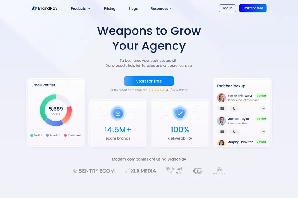 Landing page preview