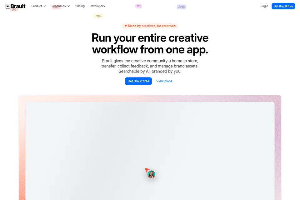 Landing page preview