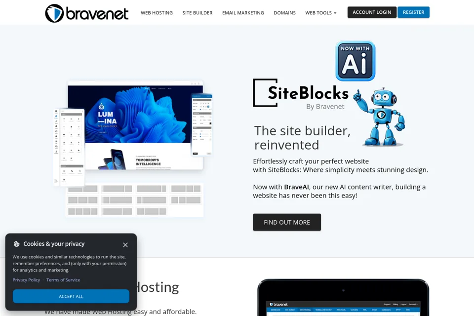 Landing page preview