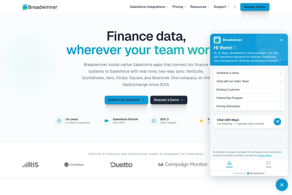 Landing page preview