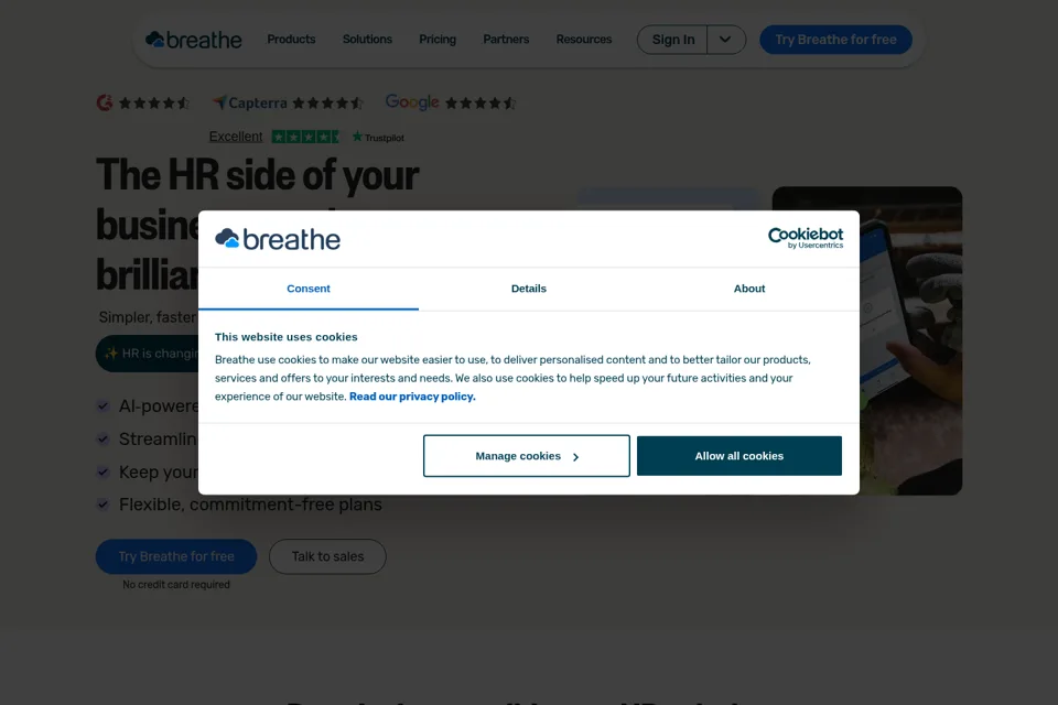 Landing page preview