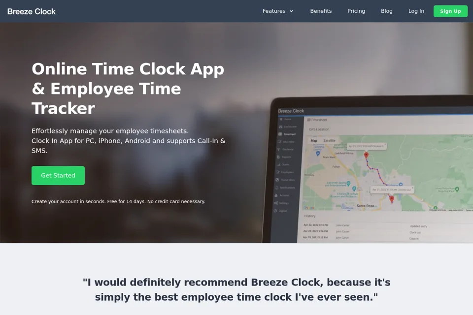 Landing page preview