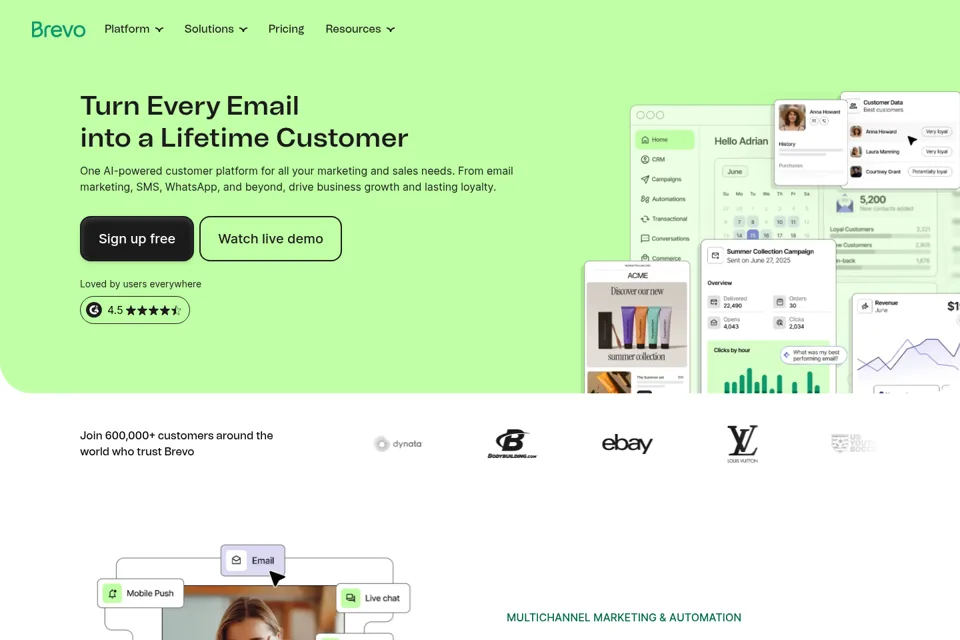 Landing page preview