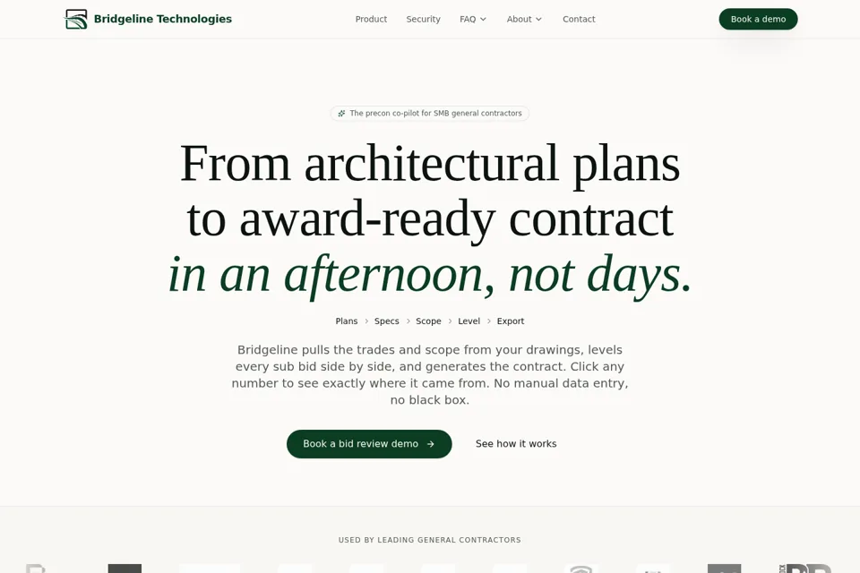 Landing page preview