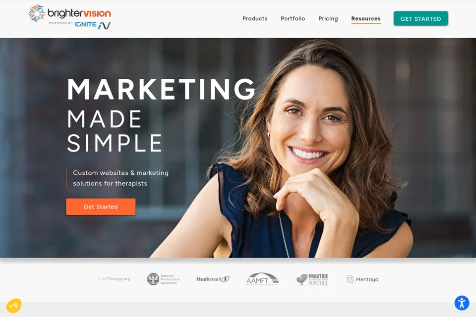 Landing page preview