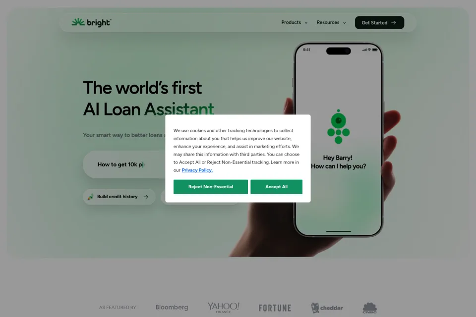 Landing page preview