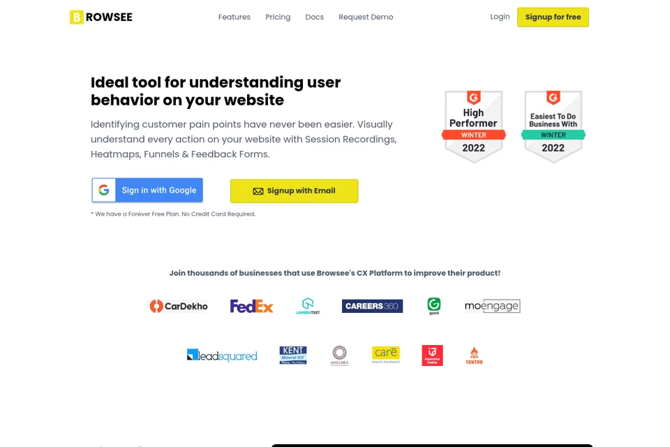 Landing page preview